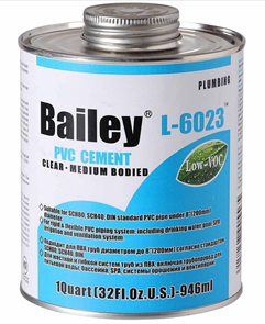 Клей для труб ПВХ Bailey L-6023 946 мл 2321